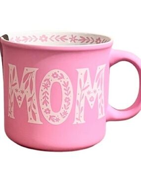 🆕- Love Your Mug-Floral Pink "MOM" Ceramic Mug.
